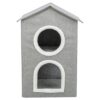 Kattenmand / Kattenhuis Nora Soft 2 Verdriepingen Lichtgrijs 47X47X67 Cm