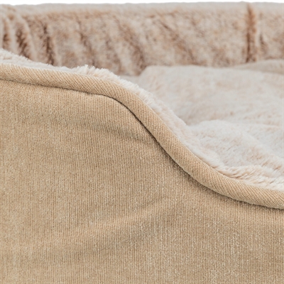 Vital Hondenmand Lino Soft Ovaal Beige / Creme 60X45 Cm
