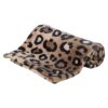 Hondendeken Leo Soft Pluche Bruin / Panterprint 70X50 Cm