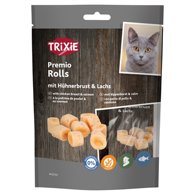 Premio Rolls Met Kippenborst En Zalm 50 Gr