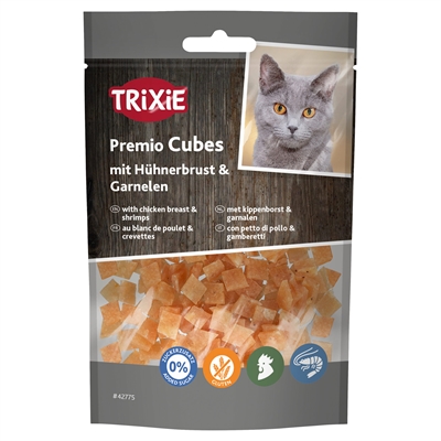 Premio Cubes Met Kippenborst En Garnalen 50 Gr