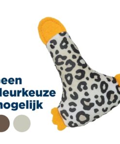 Eend Pluche Panterprint Met Kattenkruid / Catnip Assorti 12 Cm