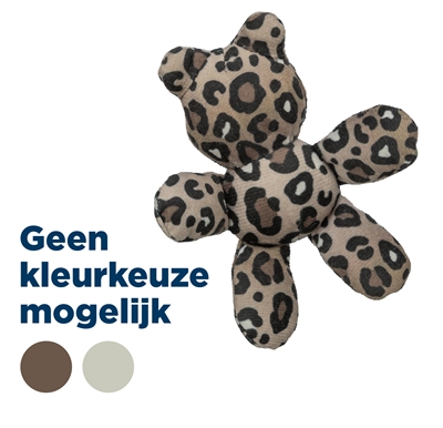 Beer Pluche Panterprint Met Kattenkruid / Catnip Assorti 12 Cm