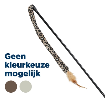 Kattenhengel Staart Panterprint Pluche Met Kattenkruid / Catnip 51 Cm