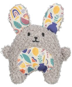 Konijn Pluche Met Kattenkruid / Catnip Grijs 11 Cm