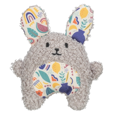 Konijn Pluche Met Kattenkruid / Catnip Grijs 11 Cm