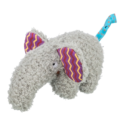 Olifant Pluche Met Kattenkruid / Catnip Grijs 15 Cm