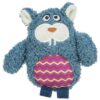 Monster Pluche Met Kattenkruid / Catnip Grijs 12 Cm 4 St