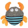 Krab Pluche / Stof Met Kattenkruid / Catnip 9 Cm