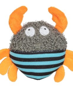 Krab Pluche / Stof Met Kattenkruid / Catnip 9 Cm