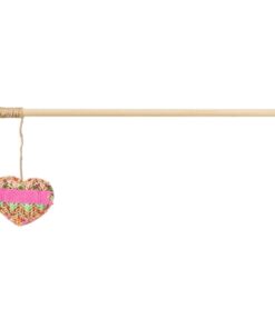 Kattenhengel Hart Hout / Pluche Met Kattenkruid / Catnip 40 Cm