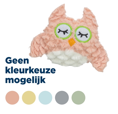 Uil Pluche Met Kattenkruid / Catnip Assorti 11 Cm