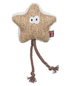 Ster Stof / Pluche Met Kattenkruid / Catnip Wit / Beige 17 Cm