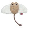 Rog Stof / Pluche Met Kattenkruid / Catnip Wit / Beige 15 Cm