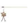 Kattenhengel Ster Hout / Pluche Met Kattenkruid / Catnip 38 Cm