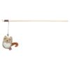Kattenhengel Kat Hout / Pluche Met Kattenkruid / Catnip 38 Cm