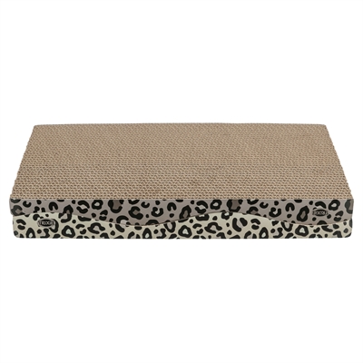 Krabplank Leo Karton Panterprint Met Kattenkruid / Catnip 44X25X6 Cm 2 St