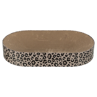 Krabmat / Mand Leo Karton Met Kattenkruid / Catnip Bruin 63X35X10 Cm