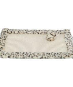 Krabmat Leo Panterprint Creme 55X35 Cm