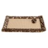 Krabmat Leo Panterprint Bruin 55X35 Cm
