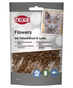Flowers Met Kippenborst En Zalm 50 Gr