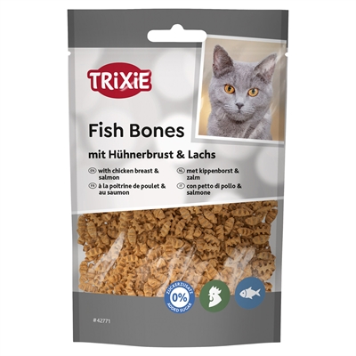 Fish Bones Met Kippenborst En Zalm 50 Gr