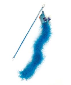 Pet Tabby Patch Kattenhengel Vogel Blauw 40X7,5 Cm