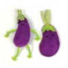 Pet Tabby Patch Aubergines Met Catnip 12 Cm En 15 Cm