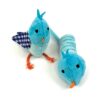 Pet Tabby Patch Vogel Blauw 11 Cm En 9 Cm