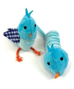 Pet Tabby Patch Vogel Blauw 11 Cm En 9 Cm