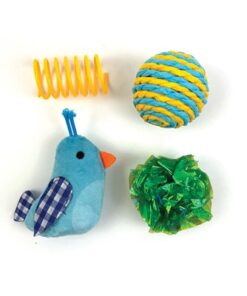 Pet Tabby Patch Vogel Multipack Blauw 4 St