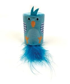 Pet Tabby Patch Vogel Ratel En Roller Blauw 18X7X7 Cm