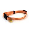 Pet Tabby Patch Halsband Kat Ruit Oranje 18-30X1 Cm