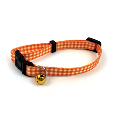 Pet Tabby Patch Halsband Kat Ruit Oranje 18-30X1 Cm