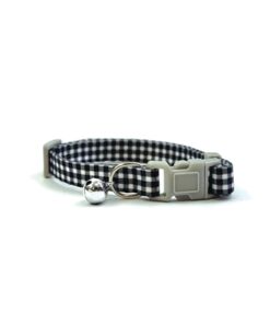 Pet Tabby Patch Halsband Kat Ruit Zwart 18-30X1 Cm