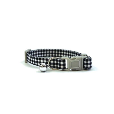 Pet Tabby Patch Halsband Kat Ruit Zwart 18-30X1 Cm