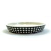 Pet Tabby Patch Voerbak Kat Ruit Keramisch Zwart / Wit 15X15X2 Cm