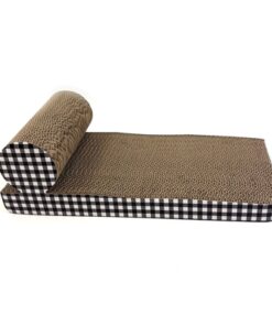 Pet Tabby Patch Krabmat Chaise Lounge Karton 46X22X14 Cm