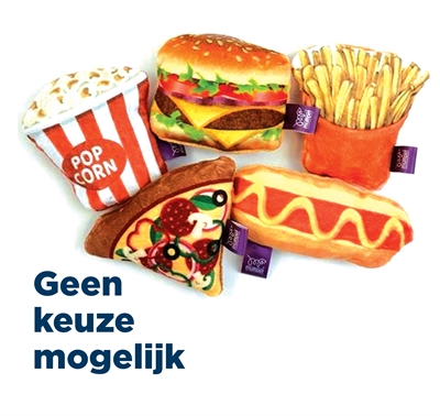 Pet Tabby Patch Fast Food Met Catnip Assorti 11,5X5,5X3,5 Cm