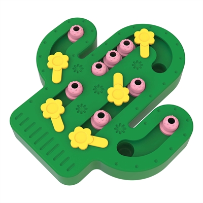 Pet Tabby Patch Cactus Puzzel Intelligentie Speelgoed 34X29X4 Cm