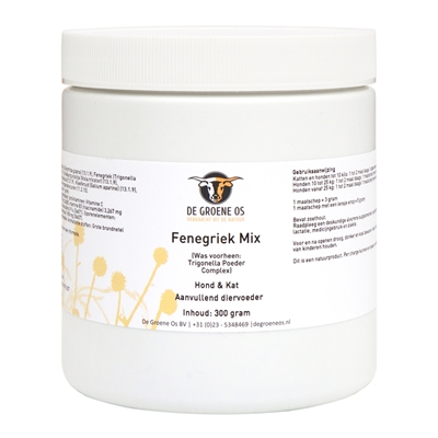 Groene Os Fenegriek Mix Hond / Kat 300 Gr