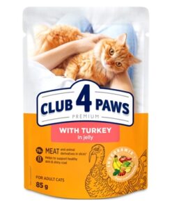 4 Paws Premium Adult Pouch Kalkoen In Gelei 24X85 Gr