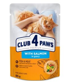 4 Paws Premium Adult Pouch Zalm In Saus 24X85 Gr