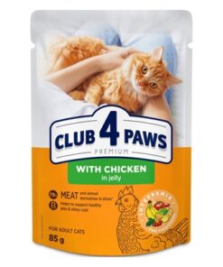 4 Paws Premium Adult Pouch Kip In Gelei 24X85 Gr