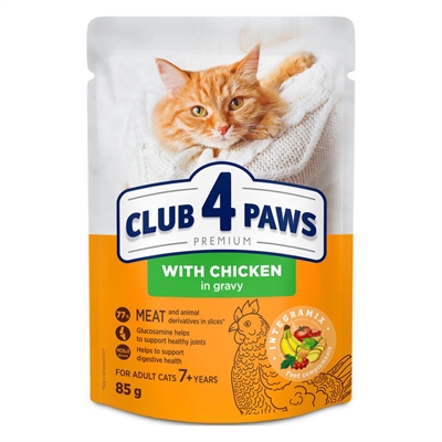 4 Paws Premium Senior 7+ Pouch Kip In Saus 24X85 Gr