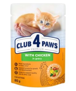 4 Paws Premium Kitten Chicken In Gravy Pouch 24X80 Gr