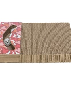 Krabplank Hartjes Met Ballen Rechthoekig Karton Rood 38X30X5 Cm