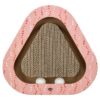 Krabplank Hartjes Met Ballen Driehoekig Karton Zalm 36X36X5 Cm