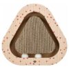 Krabplank Hartjes Met Ballen Driehoekig Karton Abrikoos 36X36X5 Cm