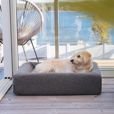 Bed Premium Hoes Teddy Grijs 85X70X15 Cm